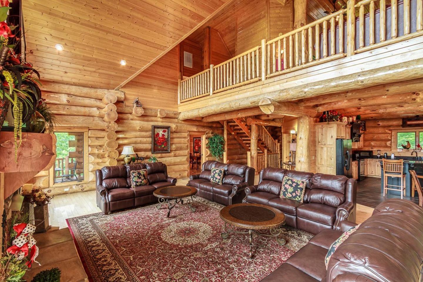 Big Bear Ridge Lodge - Breathtaking Mountain Views And Private Forest Scenes In Amazing Large Log Cabin Гатлинбург Экстерьер фото